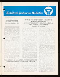 Kehilath Jeshurun Bulletin Vol. XLVIII No. 4