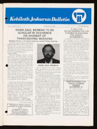 Kehilath Jeshurun Bulletin Vol. XLIX No. 3
