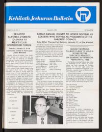 Kehilath Jeshurun Bulletin Vol. XLIX No. 4