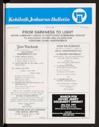 Kehilath Jeshurun Bulletin Vol. XLIX No. 7