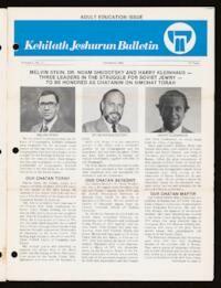 Kehilath Jeshurun Bulletin Vol. L No. 2