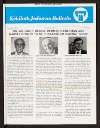 Kehilath Jeshurun Bulletin Vol. LI No. 2