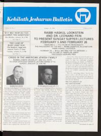 Kehilath Jeshurun Bulletin Vol. LI No. [4]