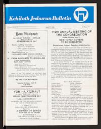 Kehilath Jeshurun Bulletin Vol. LI No. 7