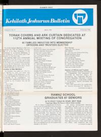 Kehilath Jeshurun Bulletin Vol. LI No. 8