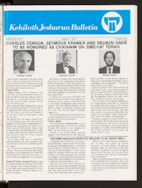 Kehilath Jeshurun Bulletin Vol. LIII No. 2