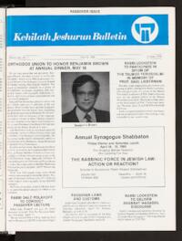 Kehilath Jeshurun Bulletin Vol. LIII No. 7