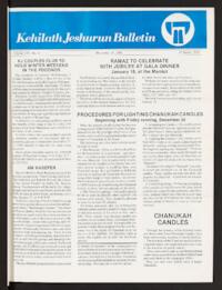 Kehilath Jeshurun Bulletin Vol. LIV No. 4