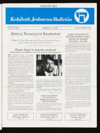 Kehilath Jeshurun Bulletin Vol. LV No. 6