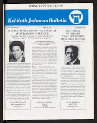 Kehilath Jeshurun Bulletin Vol. LVI No. 7