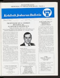 Kehilath Jeshurun Bulletin Vol. LXI No. 4