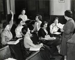 Students in class