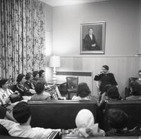 Eleanor Roosevelt's "fireside chat" with students for Stern College month