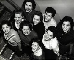 Group of students on stairs