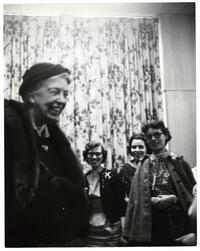 Eleanor Roosevelt's "fireside chat" with students for Stern College month
