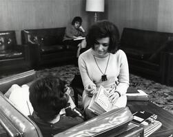 Students in lounge