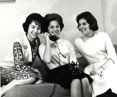 Students on telephone