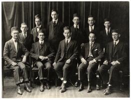 Students and faculty of first graduating class of the Talmudical Academy, 1919