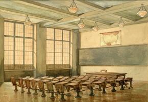Rendering of future Talmudical Academy classroom