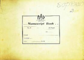 Liturgical music for Yom Kipur (choral parts), manuscript 8G
