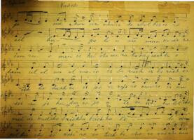 Choir Part Books; choral compositions and choral parts, manuscript 7