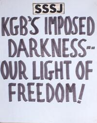 KGB's imposed darkness - our light of freedom!