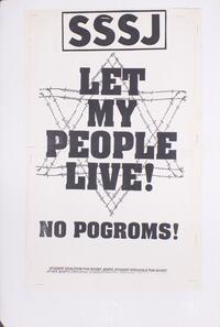 Let my people live! No pogroms!