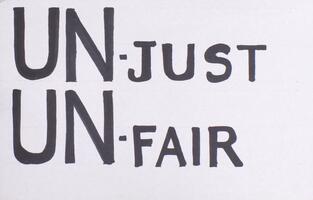 UN-just, UN-fair