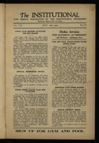 Institutional Vol. VIII No. III