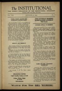 Institutional Vol. VIII No. 08