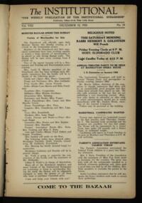 Institutional Vol. VIII No. 14