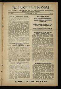 Institutional Vol. VIII No. 15
