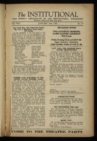 Institutional Vol. VIII No. 19