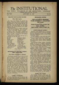 Institutional Vol. VIII No. 20
