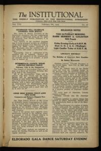 Institutional Vol. VIII No. 22