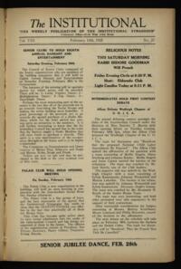 Institutional Vol. VIII No. 23