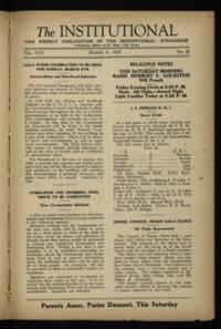 Institutional Vol. VIII No. 26