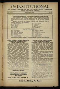 Institutional Vol. VIII No. 27