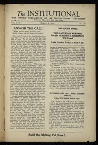 Institutional Vol. VIII No. 28