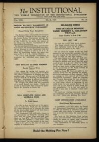 Institutional Vol. VIII No. 34