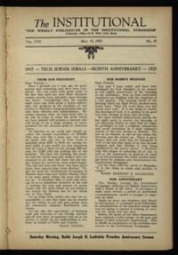 Institutional Vol. VIII No. 35