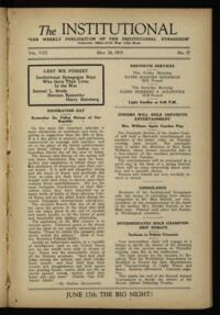 Institutional Vol. VIII No. 37