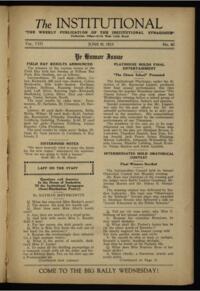 Institutional Vol. VIII No. 40