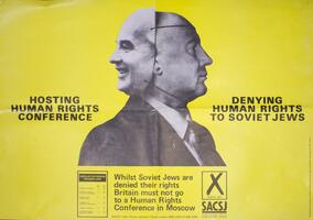 Hosting human rights conference - denying human rights to Soviet Jewry