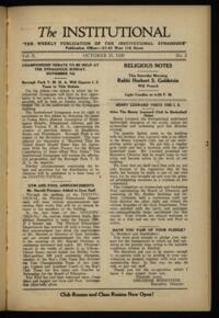 Institutional Vol. X No. 02