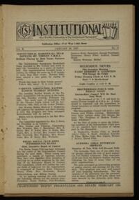 Institutional Vol. X No. 17