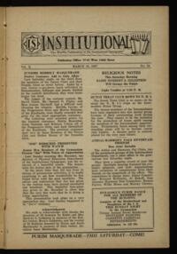 Institutional Vol. X No. 24