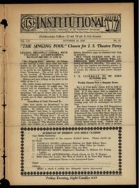 Institutional Vol. XII No. 32