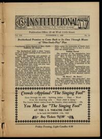 Institutional Vol. XII No. 34