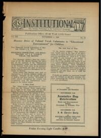Institutional Vol. XII No. 35